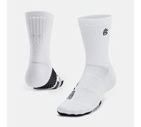 Calze Curry ArmourDry™ Playmaker Mid-Crew unisex Bianco / Nero / Nero XL