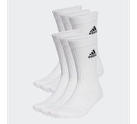 adidas Unisex - Adulto Cushioned Sportswear Crew Socks 6 Pairs, White / Black, 4.5-6
