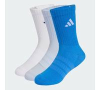 adidas Mixte enfant CUSHIONED SPORTSWEAR CREW SOCKS 3 PAIR PACK, Crystal Sky/white/ray blue, 3-4 Years