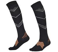 Calze Da Compressione Per Leggings Da Decompressione Da Basket Ad Assorbimento Rapido E Assorbenti Del Sudore S/M Nero * 3 Coppie