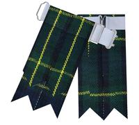 Calze da kilt scozzese da uomo lampeggianti vari tartan giarrettiera a punta in lana acrilica kilt flash con fibbia pesante regolatori da uomo clan lana causale tinta unita e tartan calzini Highland