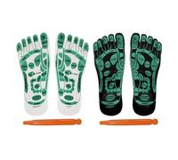 Calze da massaggio - Set di calze per riflessologia, set di calze spa per piedi | Set di calze da massaggio riflessologia dei piedi in cotone, soluzione di