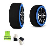 CALZE DA NEVE 285/75R16 CALZA NEVE E GHIACCIO OMOLOGATA PER PNEUMATICO RUOTE RAGGIO CERCHIO 16 TAGLIA MISURA XXXL SET DI 2 PEZZI PER RUOTE MOTRICI ANTERIORI O POSTERIORI STRADE INVERNALI GHIACCIATE