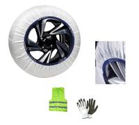 CALZE DA NEVE E GHIACCIO PER GOMME AUTO PER MISURA RUOTE PNEUMATICO 235/50 R19 CALZANEVE TAGLIA XL IN TESSUTO 1 COPPIA DI CALZE =2PEZZI OMOLOGATE SPARCO CALZA SILENZIOSA