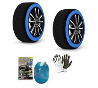 CALZE DA NEVE E GHIACCIO PER PNEUMATICO 285/75R16 CALZA NEVE OMOLOGATA UNI EN 16662-1:2020 PER RUOTE RAGGIO CERCHIO 16 TAGLIA MISURA XXXL SET DI 1 COPPIA=2PEZZI PER STRADE INVERNALI GHIACCIATE