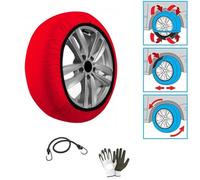 CALZE DA NEVE GHIACCIO PER PNEUMATICI 235/45 R18 CERCHIO 18 MISURA L CALZA DA NEVE OMOLOGATA PER AUTO,SUV,4X4,FURGONI, TESSUTO ANTI-SLITTAMENTO PER TRATTI DI STRADA MISTA 1 COPPIA=2 PEZZI