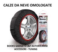 Bottari Calze da Neve Omologate Italia Arctic Socks, 2 Calze, Taglia S, Nero, Catene da Neve Tessili per R13 - R17 (Misure per Pneumatici Dettagliate all'Interno)