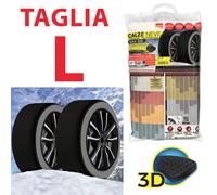 CALZE DA NEVE OMOLOGATE AUTO TAGLIA L EASY GO PNEUMATICI 175/80R15 175/80/15