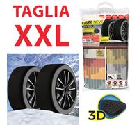 CALZE DA NEVE OMOLOGATE AUTO TAGLIA XXL EASY GO PNEUMATICI 255/65R18 255/65/18