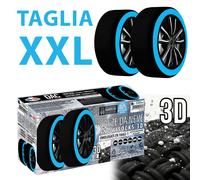 CALZE DA NEVE OMOLOGATE AUTO TAGLIA XXL SNOW SOCKS 3D PNEUMATICI 335/30 R21