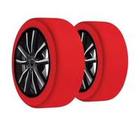 Calze da Neve, omologate Italia EN 16662-1, 2 Calze Neve Auto, Montaggio rapido, Guanti Inclusi, Snow Socks Ultra Grip (S)