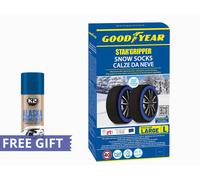 CALZE DA NEVE PER AUTO GOODYEAR OMOLOGATE MISURA L 165/75R16 + OMAGGIO