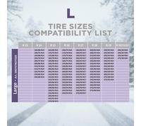 Calze da Neve per Auto Omologate EN 16662-1 Taglia L in Tessuto 3D Rosso