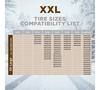 Calze da Neve per Auto Omologate EN 16662-1 Taglia XXL in Tessuto 3D Rosso