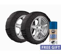 CALZE DA NEVE PER AUTO OMOLOGATE EN16662-1 UNIVERSALI TG L 205/70R15 + OMAGGIO