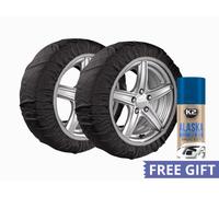 CALZE DA NEVE PER AUTO OMOLOGATE TAGLIA M 165/65R15 + OMAGGIO EN16662-1 BOTTARI