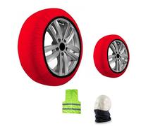 CALZE DA NEVE PER GOMMA RUOTA 235/50 R19 CERCHIO 19 MISURA XL CALZA DA NEVE OMOLOGATA PER GHIACCIO AUTO,SUV,4X4,FURGONI 1 COPPIA=2 PEZZI ANTISLITTAMENTO ADATTA PER TRATTI DI STRADA MISTA