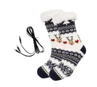 Calze da pavimento riscaldanti da donna - Calze riscaldate in pelle di agnello in acrilico, 22 cm, antiscivolo, morbide e confortevoli, perfette casalinghe da casa, ufficio professionale, comfort per