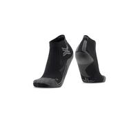 X-Socks Run Discover Ankle Socks for Women - Massimo comfort con tecnologie avanzate, flusso d'aria ottimale e protezione avanzata per gli appassionati di corsa - Nero/Charcoal, 41-42
