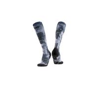 X-Socks - Calze da sci - Ski Expert Wild OTC Tiedye Black/White in Pelle - Taglia 39-41 - Nero
