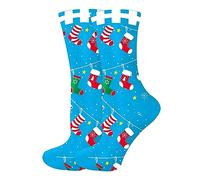 Calze da uomo a forma di cartone animato, per danza di Babbo Natale, pupazzo di neve, calze da donna, calze estive, Bu2, Taglia unica