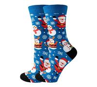 Calze da uomo a forma di cartone animato, per danza di Babbo Natale, pupazzo di neve, calze da donna, calze estive, BU1, Taglia unica