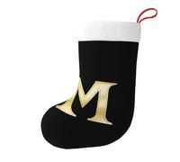 Calze decorative di Natale HJFCZH Capital m Rendering stampe stampate per feste di Natale