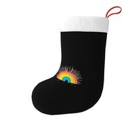 Calze decorative natalizie HJFCZH Fireworks Over The Rainbow Stampe per feste di Natale