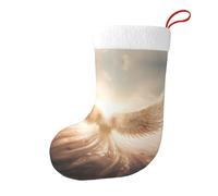 Calze decorative natalizie WHJSHOP con ali d'angelo per feste di Natale