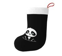 Calze decorative natalizie WHJSHOP Panda con cerchi scuri sotto gli occhi modello per feste di Natale