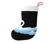 Calze decorative natalizie WHJSHOP Swan tra le nuvole modello per feste di Natale