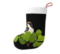 Calze decorative natalizie WHJSSF Clover e rondine maculata stampate per feste di Natale