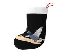 Calze decorative natalizie WHJSSF piccioni sulla spiaggia stampate per feste di Natale