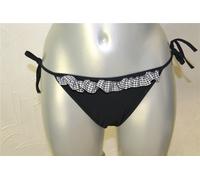 Calze di Bikini Lusso Vichy Nero Vannina vesperini T 42 Valore Nuovo Etichetta