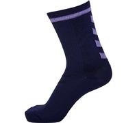hummel Calza Elite Indoor Bassa PA, Calzini Unisex-Adulto, Viola Marino/Paisley, 46-48