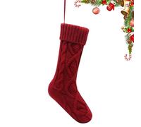 Calze di Natale a Maglia,Decorazione Natalizia Classica Lavorata a Maglia | Calze di Natale per la Decorazione 'Albero di Natale,per i Bambini Piccoli Donne Ragazze Studenti Albero Maniglia