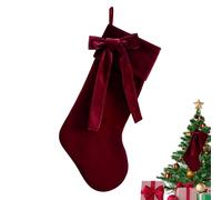 Calze Di Natale In Velluto - Design Elegante Con Di Vacanze, Decorazione Lussuosa E Morbida Da Appendere, Pezzo Di Presentazione Stagionale Di Qualità Superiore, Affascinante Decorazione