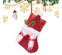 Calze Di Natale,Non Tessuto Ricordo | Sacchetti A Forma Di Bambola Senza Volto - Per L'Albero Il I Cioccolatini I Premi I Dolciumi La Festa Natalizia