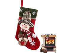 Calze di Natale per casa colonica, calze per Natale, calze a forma di pupazzo di neve, calze natalizie per famiglie