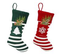 Calze di Natale,YouXiaor 2PCS Grande Calza Regalo Di Natale,Calza Befana Personalizzata Calze Natalizie da Appendere Calza Befana Vuota Idea Regalo per Epifania Natale Decoraizione Natalizia per Camin