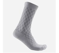Castelli 4517546 SFIDA 13 SOCK Calzini Donna SILVER GRAY/WHITE L/X