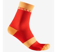 Calze Castelli Velocissima 12 rosso ibisco arancio donna - S-M