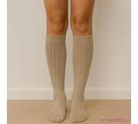 Calze donna lunghe Cashmere trama treccia Meritex 3 paia