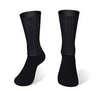 Calze E Calzini Da Uomo Calze Da Corsa Sportive Da Ciclismo Linea Bianca Antiscivolo In Silicone Estivo-Nero_S 35-39