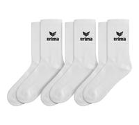 Erima Calzini Sportivi 3pack (2182505) Unisex - Adulto, new white, 39-42