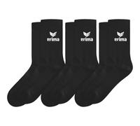 Erima Calzini Sportivi 3pack (2182504) Unisex - Adulto, nero, 47-50