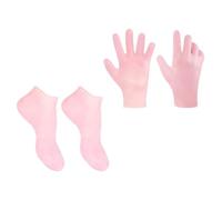 Calze Esfolianti Idratanti in Sebs, per Pelle Screpolata, Rosa | Set da Due Paia, Comode e Facili da Indossare, Pelle Morbida, Uso Quotidiano, Tonalità Rosa