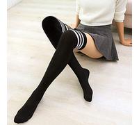 Calze estive in Velluto Sottile Studenti sopra Le Calze al Ginocchio Calze Alte da Donna a Righe College Wind Calze Lunghe a Tubo Regalo di Moda Molto Pratico e Popolare Convenient And Nice