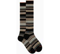 calze GALLO lunghe gambaletto da per uomo cotone riga multicolor nero panna