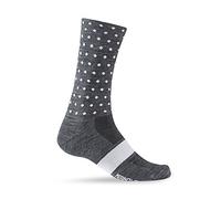 CALZE GIRO SEAS MERINO WOOL CHAR/WHI DOTS 40-42 M